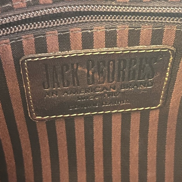 Jack Georges Voyager Collection Leather Saddle Bag - Picture 10 of 13